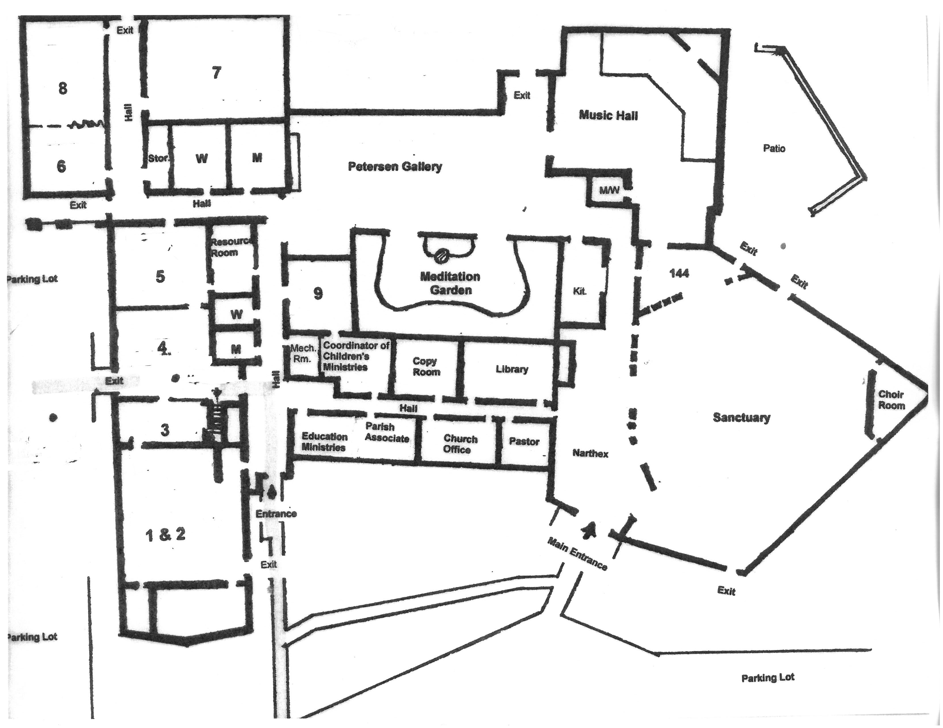 Building Layout Southminster Presbyterian Church